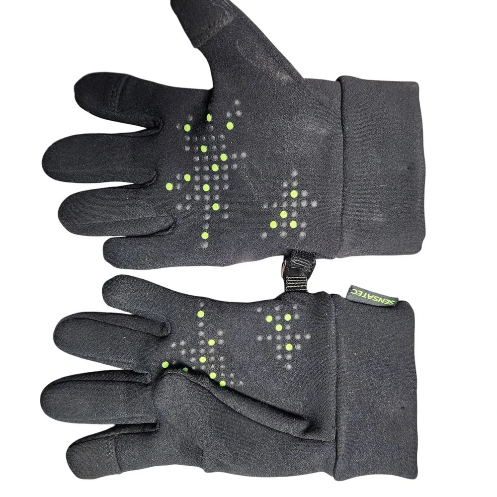 Kids‎ Head Black thin winter gloves Size Medium